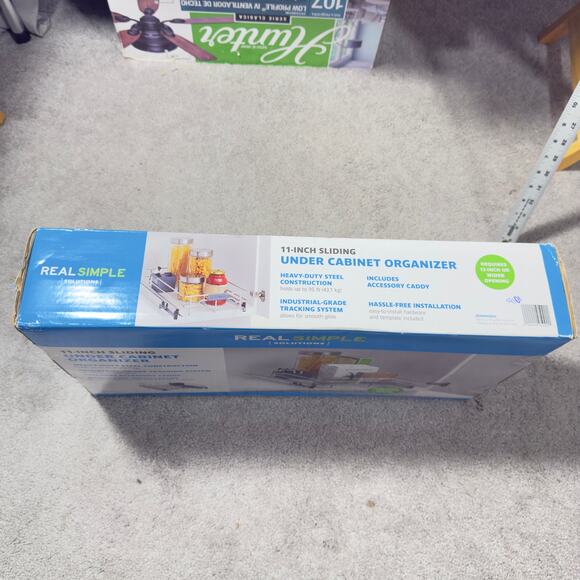 Real Simple Heavy Duty Steel 11” Sliding Under Cabinet Organizer Storage - Picture 5 of 16